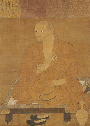 portrait of Kukai at the eighth patriarch of Shingon